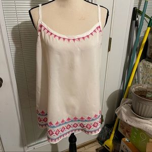 Torrid whi gauze top size 1 pink and turquoise